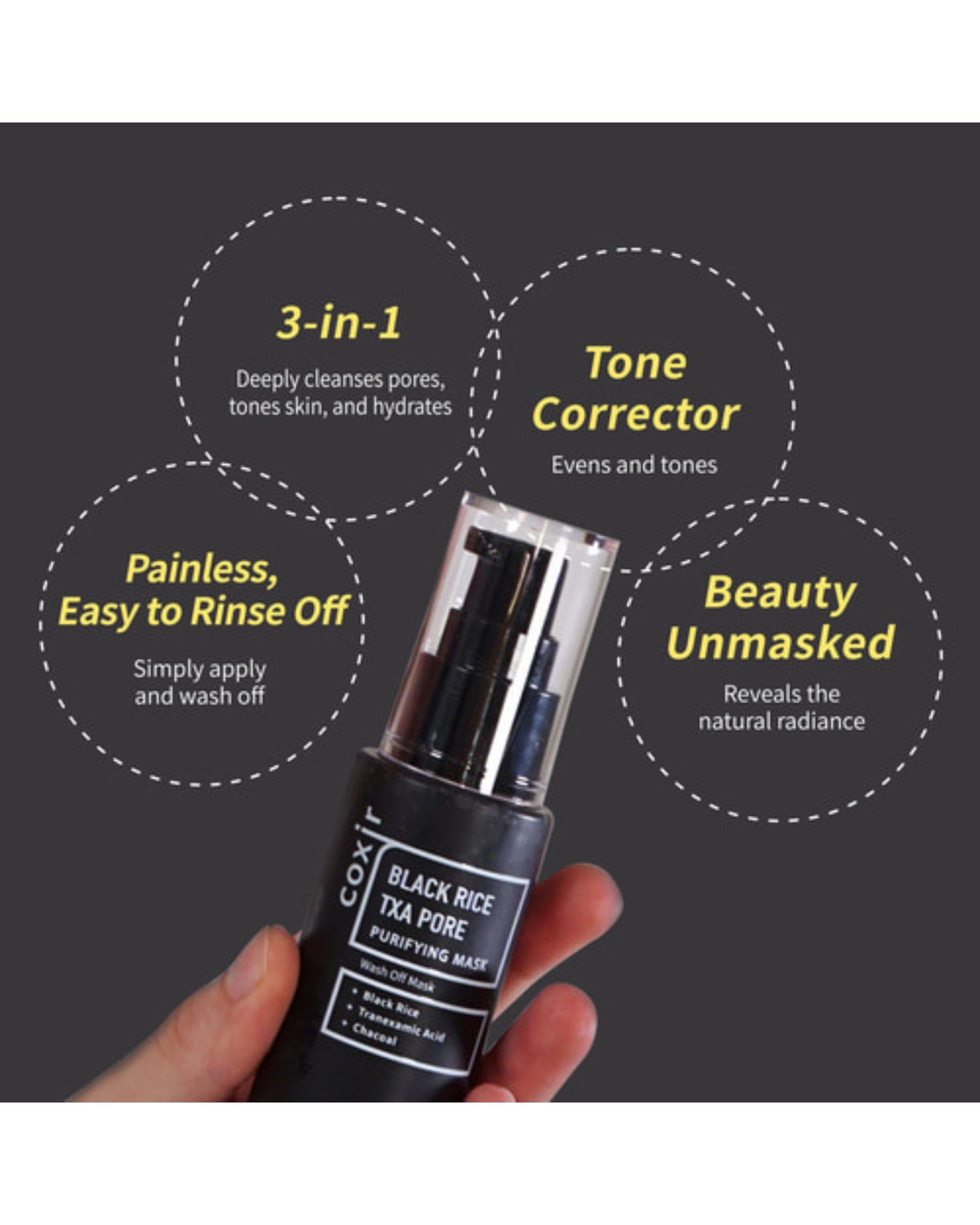 Black Rice TXA Pore Mask - Hautpflegeshop24