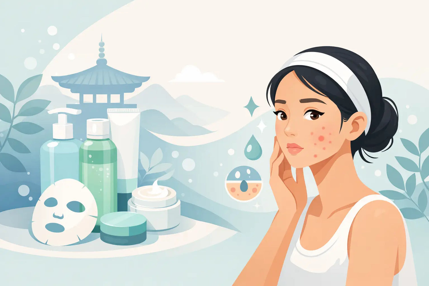 Koreanische Hautpflege für unreine Haut