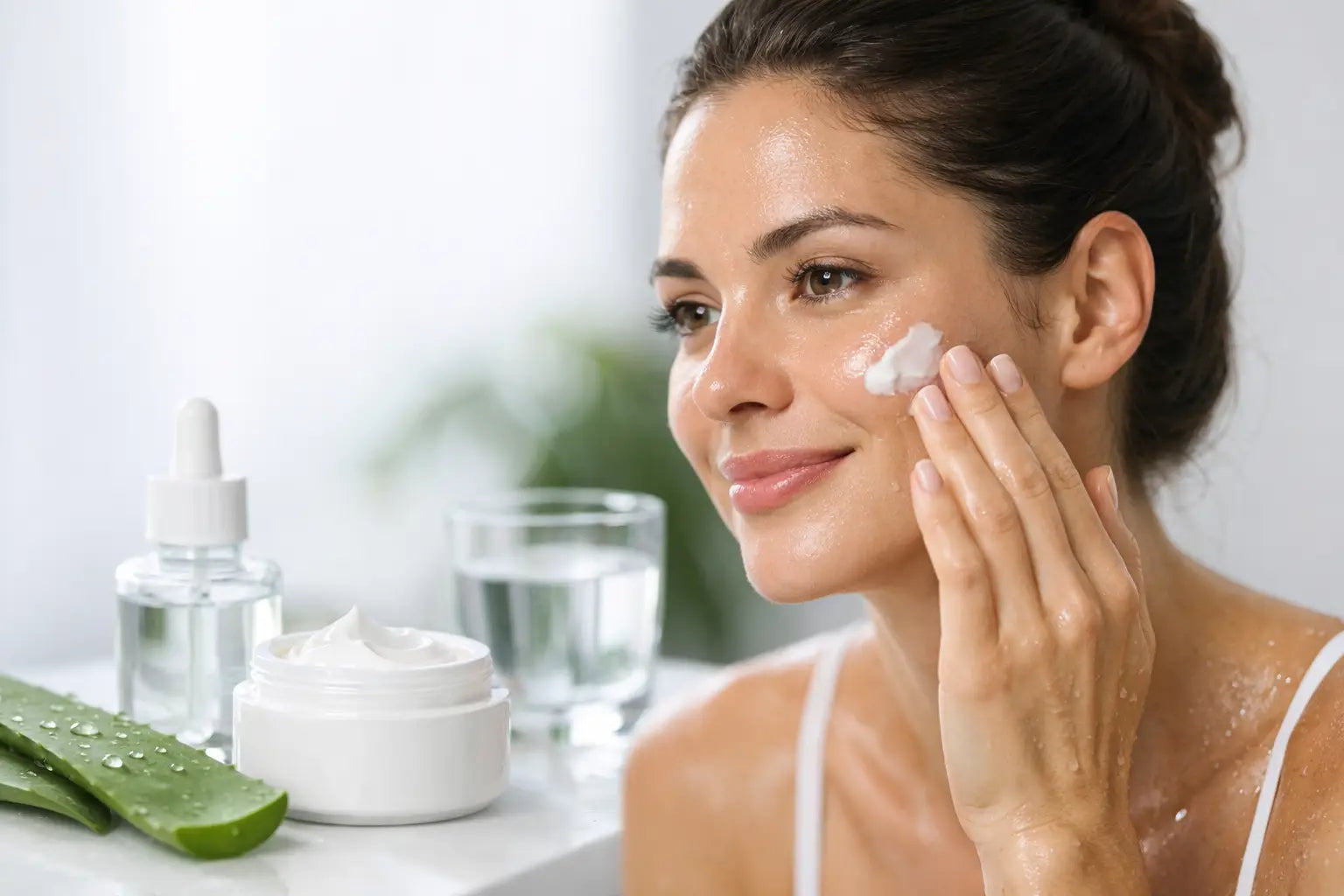 Feuchtigkeitspflege bei fettiger Haut wählen