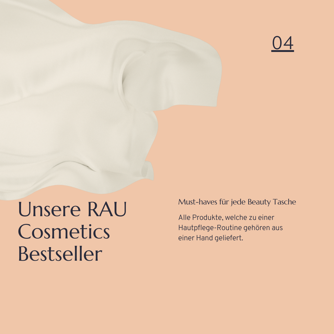 Besteller der Marke RAU Cosmetics must haves für jede Beauty Tasche